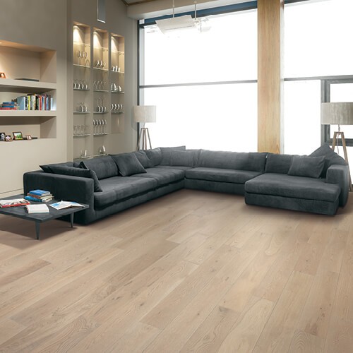Couch on vinyl flooring | Stearns Super Center